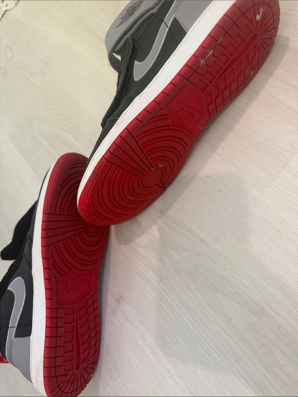 Kids High-Top Sneakers in Black, Gray & Red - Athletic Style